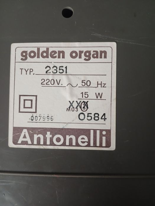 Orgão sintetizador Antonelli golden 2351