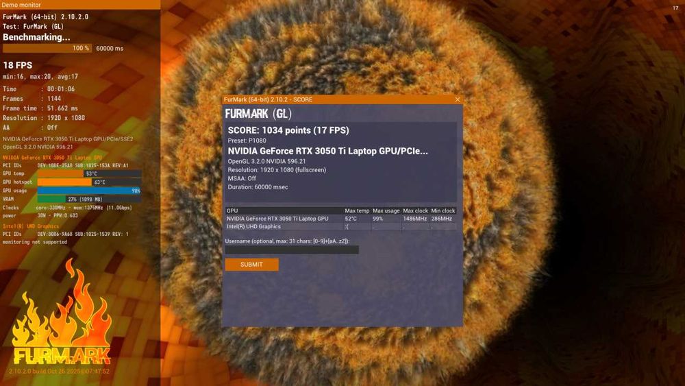 ігровий ноутбук Acer Nitro AN515-57 rtx 3050ti