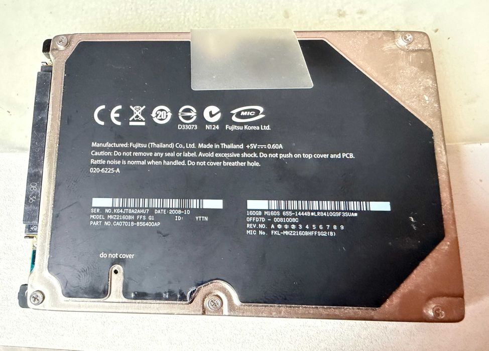 Disco 2.5" 160Gb Sata Apple