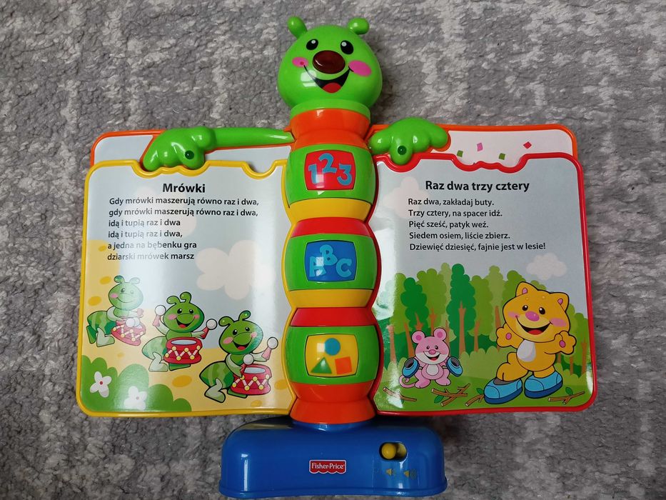 Fisher Price, książeczka rymowanka, zabawka interaktywna