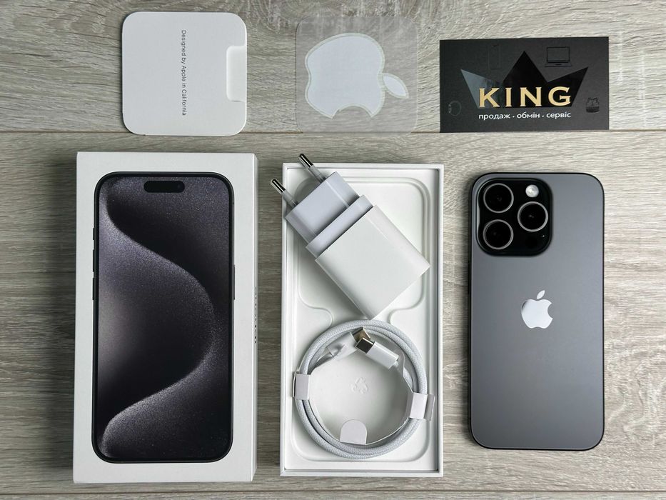 Apple iPhone 15 Pro 128GB Black Titanium Neverlock ІДЕАЛ 90% АКБ #61