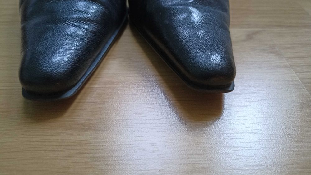 Buty damskie czarne rozmiar 37 obcas 6cm