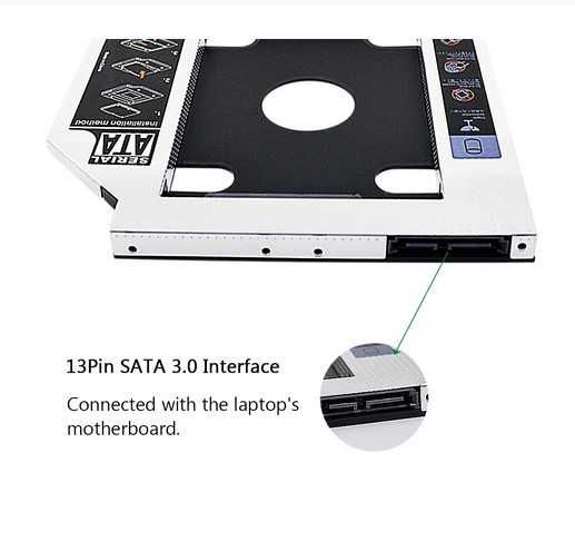 9.5mm Caddy Adapter for 2.5'' HDD/SSD (new)64171275101699122