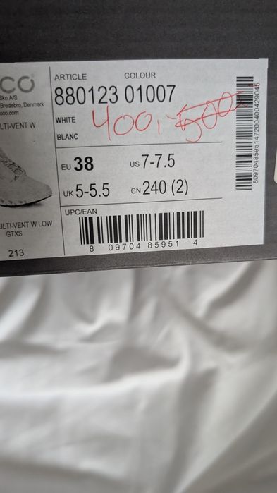38р ECCO Multi Vent W Low GTXS Gore Tex