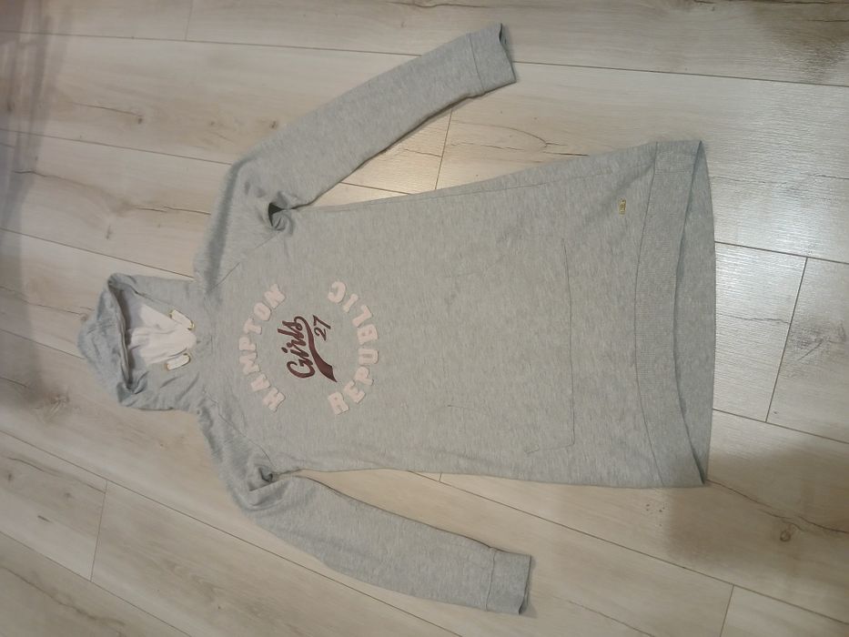 Bluza Hampton republic tunika 146/152 sukienka dresowa bawełna