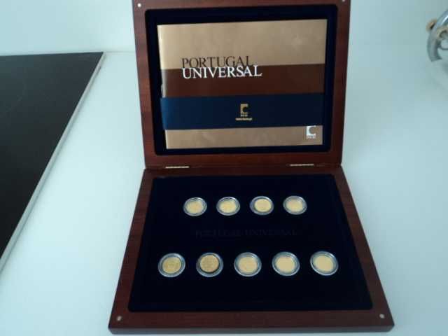 Coleção completa 9 moedas em ouro