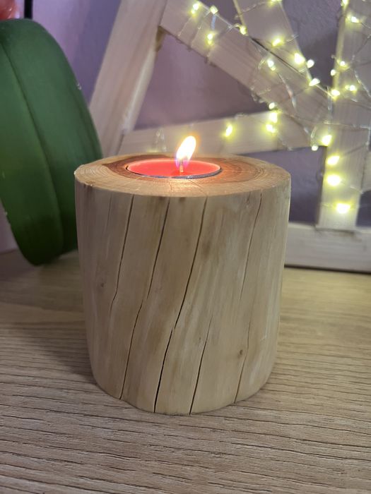 Підсвічник з дерева (ручної роботи)