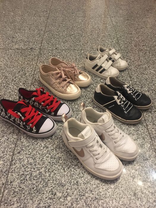 28 e 26 e 22 Calçado criança sapatilhas ténis sapatinhos