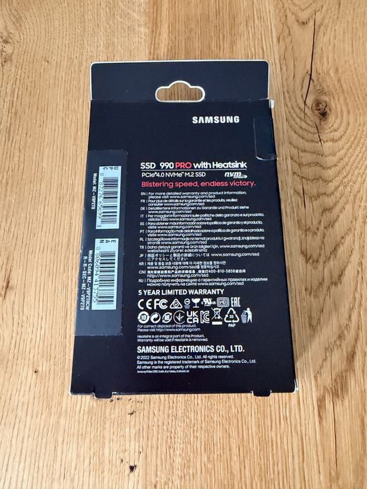 Dysk wewnętrzny 2TB SSD Samsung 990 PRO Heatsink 2TB Playstation Ps 5