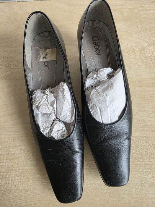 Gabor buty czółenka skóra czarne