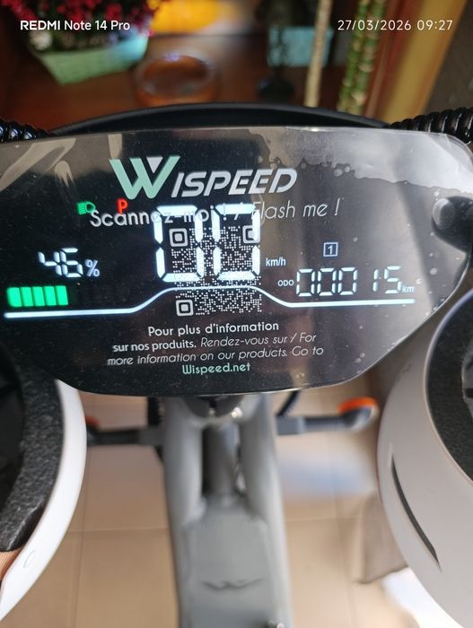 Vendo  como nova  Wispeed Mini Scooter Elétrica Cinza