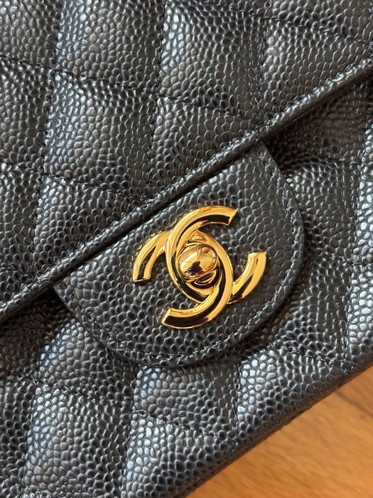 Chanel Classic Flap Medium 11.12 Preta Full Set