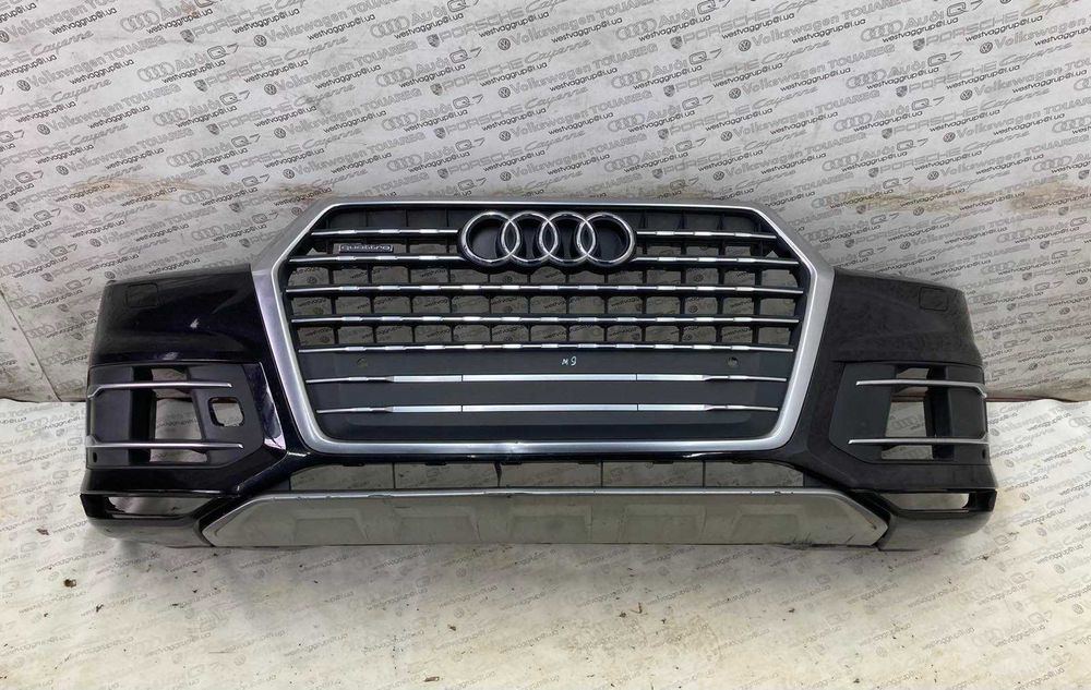 Бампер передній колір чорний 2T\C9X Оригінал Audi Q7 4M 2015 - 2021