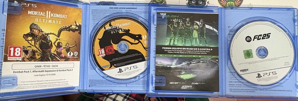 Vendo Fc25 e Mortal Kombat Ultimate 11 Ps5