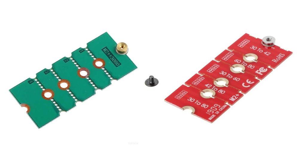 Удлинитель, стойка и крепежный винт для установки SSD M.2 NGFF и mSATA