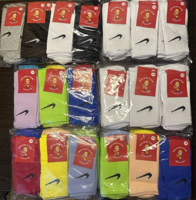 Носки високі Nike тонкі  Гетри футбольні Nike Adidas Дитячі Дорослі