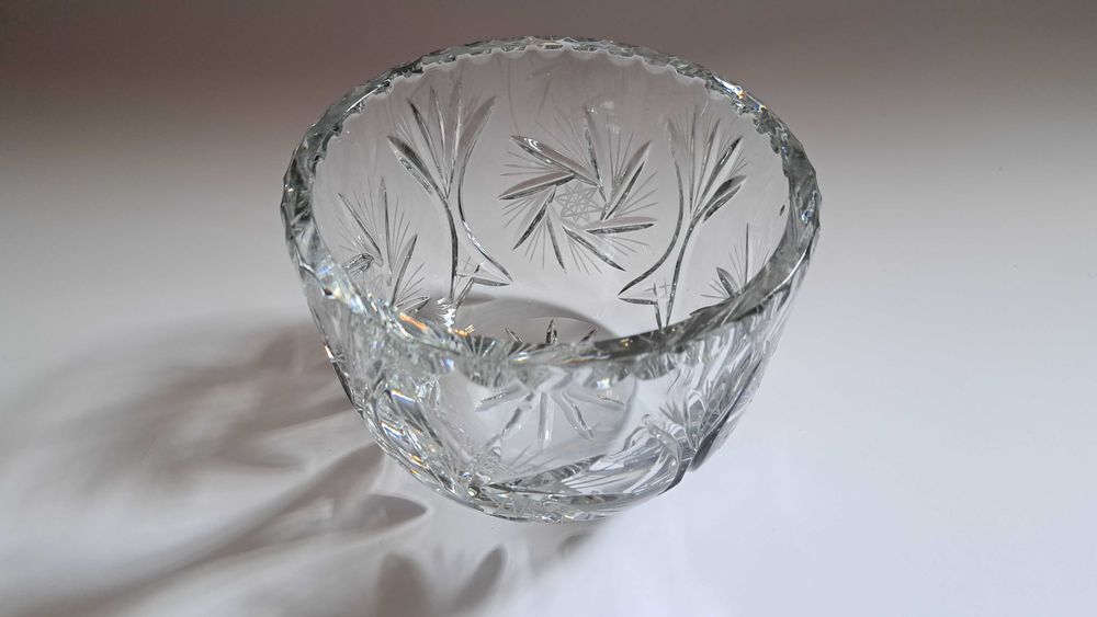 Misa - kryształ - PRL - średnia - 16 cm średnicy