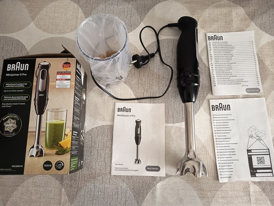 Varinha mágica Braun Minipimer 5 Pro - nova