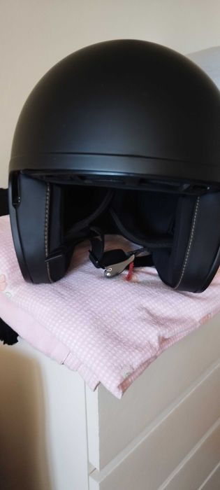 Capacete LS2 aberto estilo piloto de avião