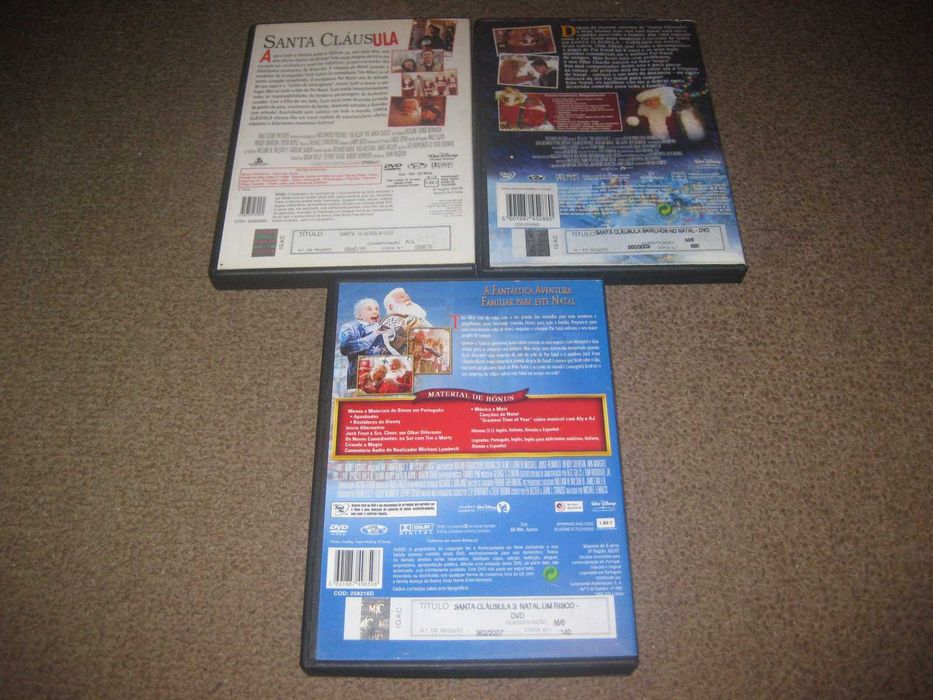 Colecção Completa em DVD "Santa Cláusula" com Tim Allen