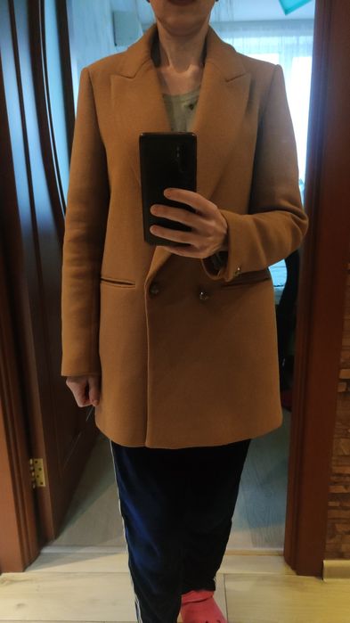 Zara пиджак женский шерстяной S-XS