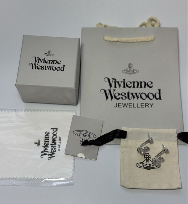 Сережки жіночі Vivienne Westwood з камнями