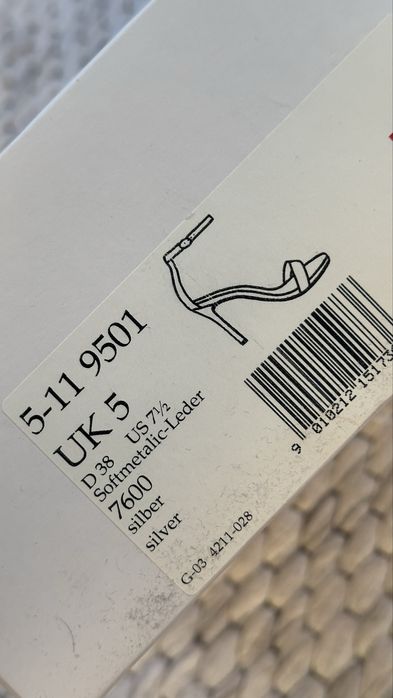 Босоніжки срібло р.38