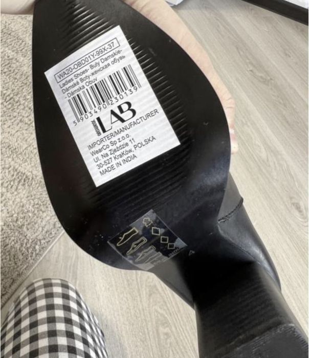 Шкіряні казаки чорні нові