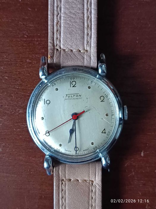 Relógio Suíço Fulton mecânico Excelente exemplar de Época Anos 50