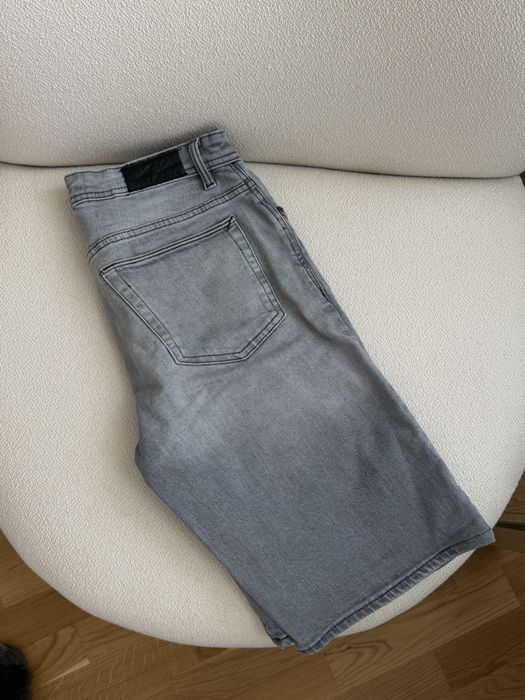 Krótkie spodenki jeansowe Mango Man 40 szare stan bardzo dobry