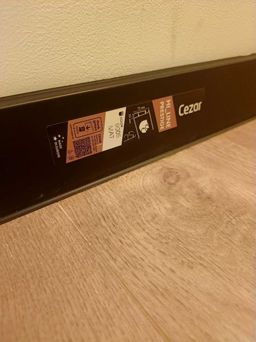 Listwy przypodłogowe Cezar Czarne