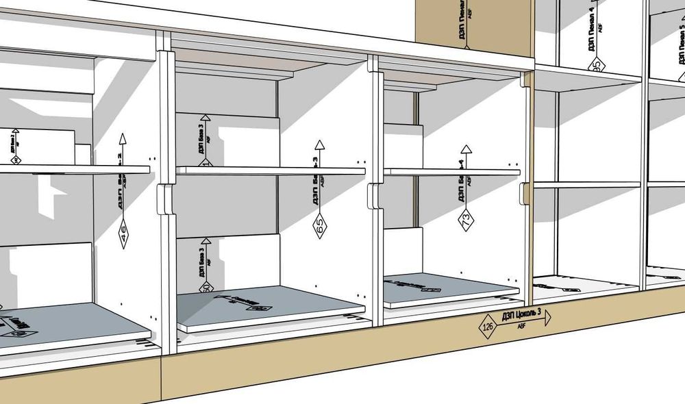 Конструктор корпусних мебелів SketchUp -ViyarPrо- Проекти - Креслення