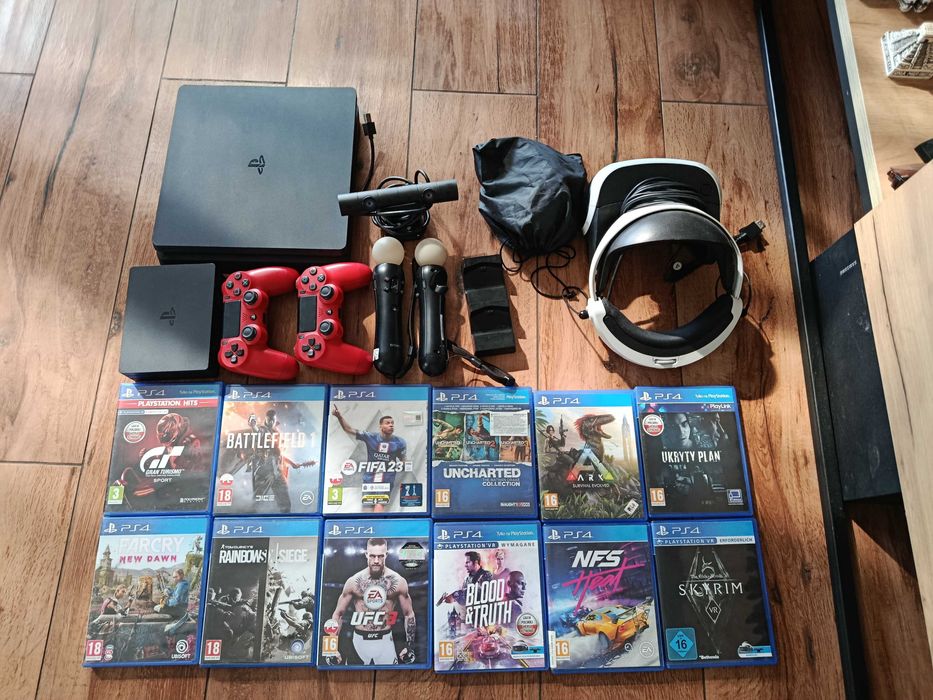 Konsola PS4 z goglami VR