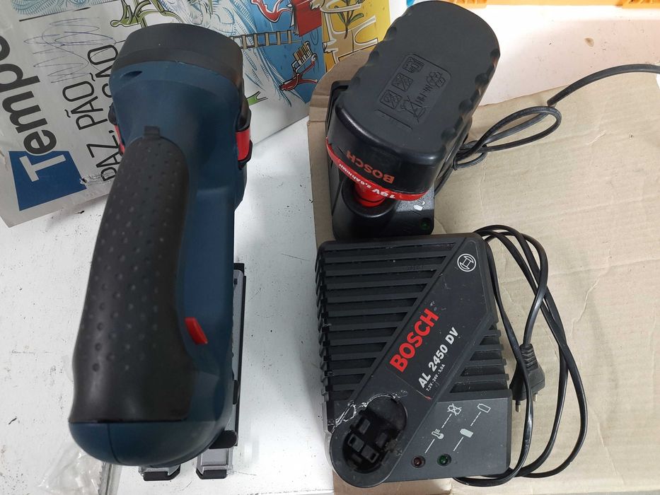 Serra Bosch GST 18V + 2 baterias e 2 carregadores