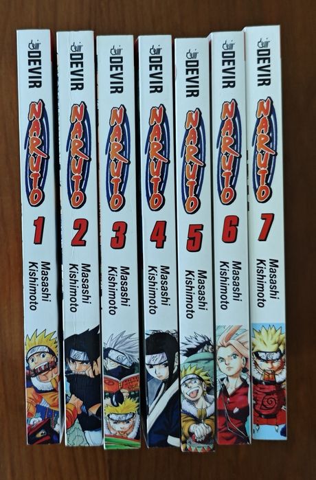 Naruto volumes 1 a 7 novos