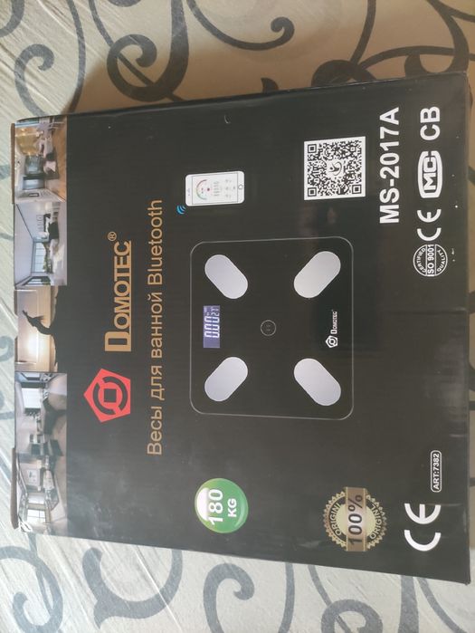 Напольные смарт весы Domotec MS-2017a + батарейки ААА в комплекте