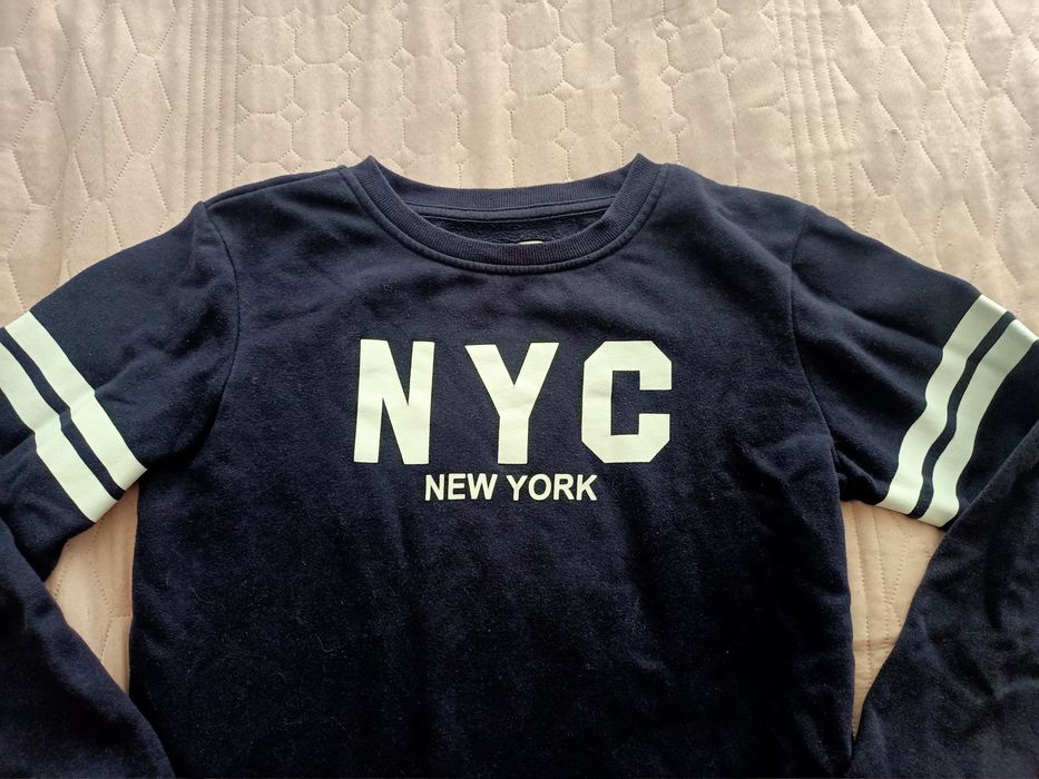 Granatowa bluza NYC, rozm. 158