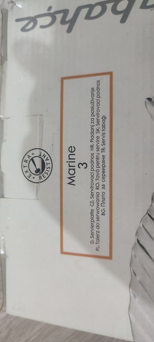 Trzy sztuki patery w kształcie ryby Pasabahce marine 3