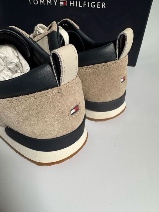 Nowe sneakersy męskie TOMMY HILFIGER granatowe zielone 41