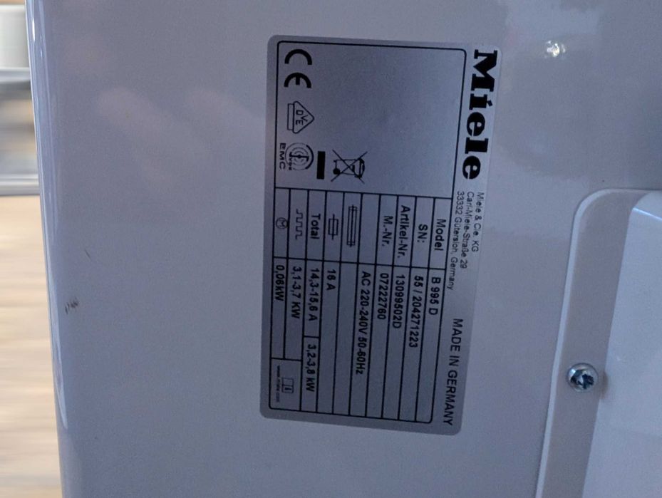 Magiel Miele B995D Nowy. Sklep 9tyś zł Głogów • OLX.pl