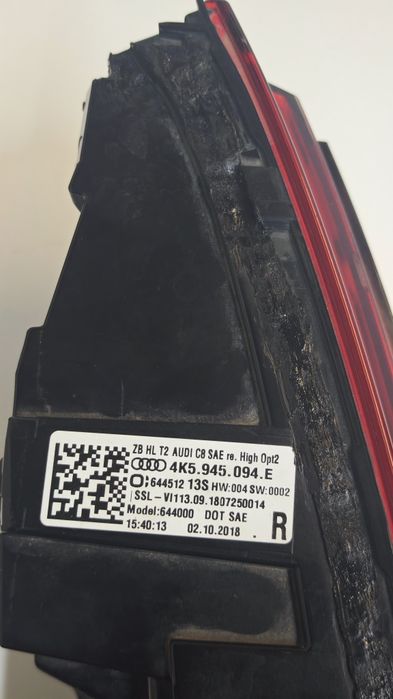 Komplet lamp, lampa tył Audi A6C8 sedan Matrix  Europa