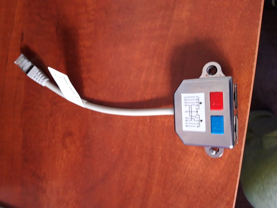 Adapter rozdzielacz LAN 2x RJ45 splitter Lanberg