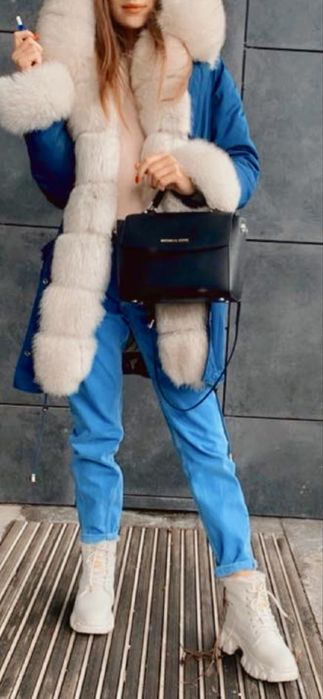 Парка натуральная женская,