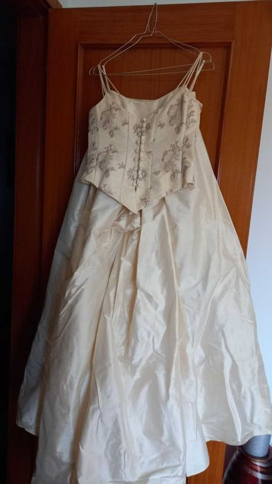 Vestido Noiva da Pronuptia - Todo em seda selvagem