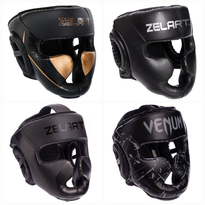 Шолом бокс карате кікбоксинг ММА закритий відкритий захист голови шлем