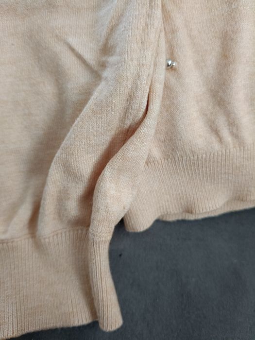Sweter sweterek bluzka z ala perłami srebrnymi