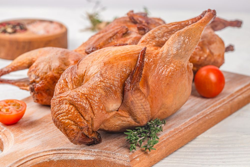 Копчена перепілка, та копчені яйця