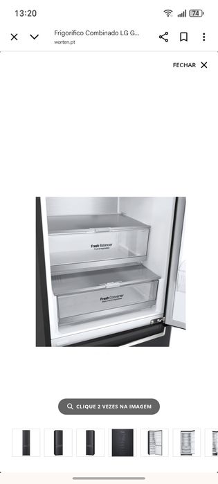 Frigorífico combinado LG 203cm