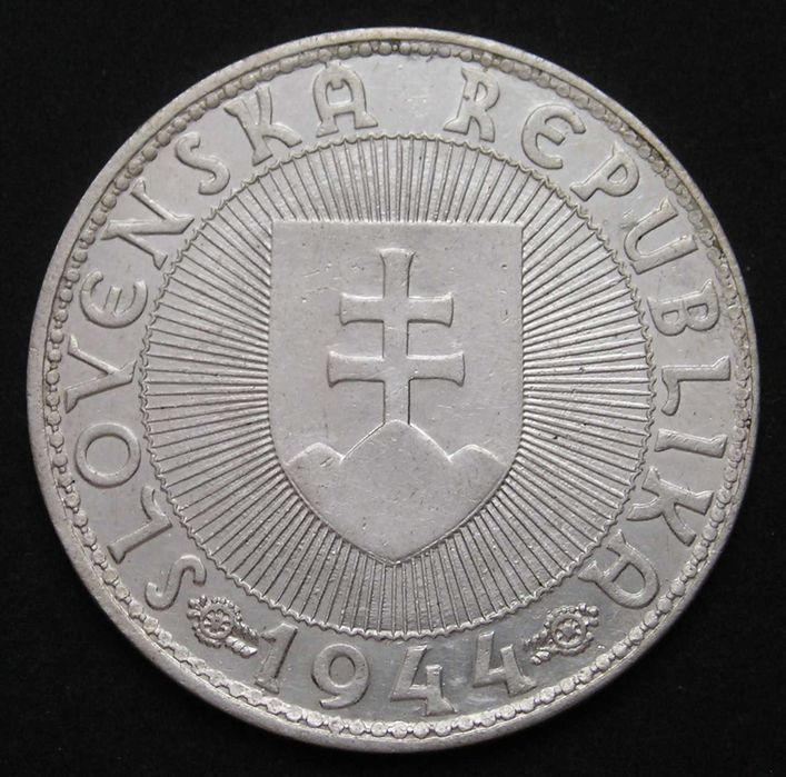 Słowacja 10 koron 1944 - Pribina - srebro