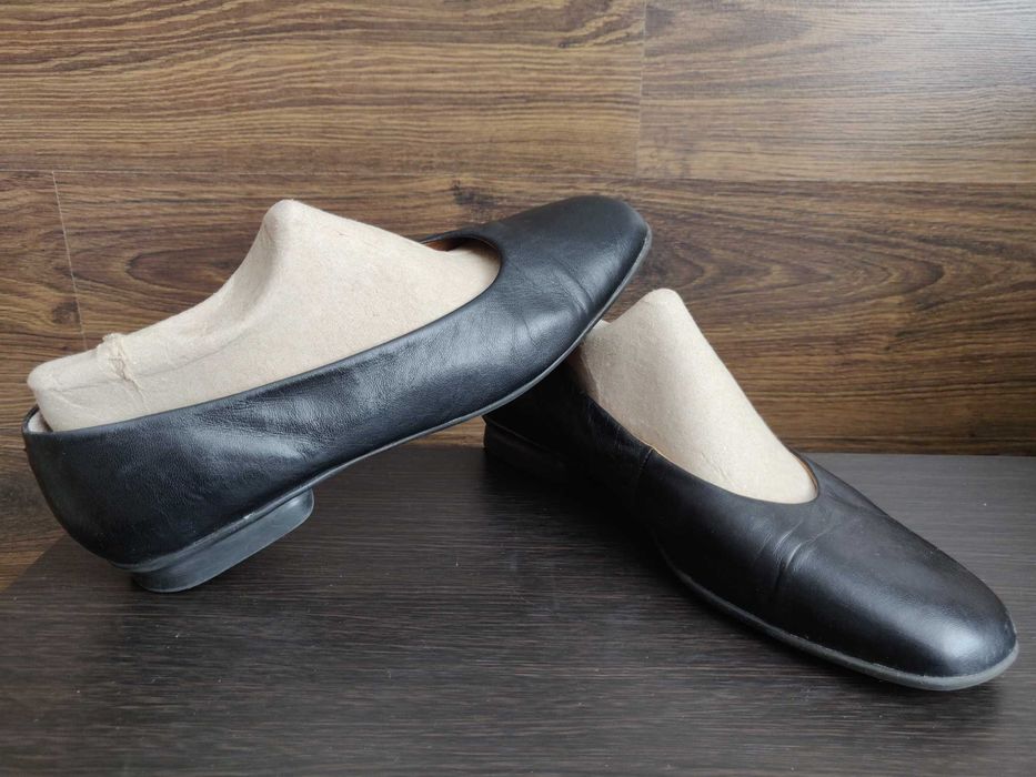 Балетки туфли Miho Ikado (Italy) р. 41 стелька 27 см. черного цвета.